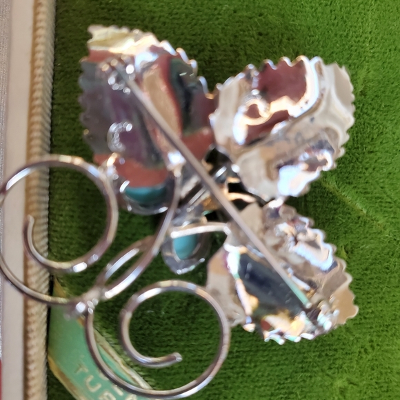 Wells Torquiose Sterling Pin - Picture 2 of 4